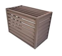 Cadre extérieur de climatiseur en alliage d'aluminium, couvercle de climatiseur extérieur, couvercles de climatiseur et de pompe à chaleur en aluminium, adapté aux unités de climatisation externes (C