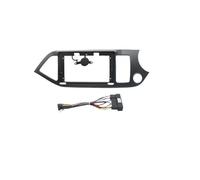 Cadre Façade Cadre Radio Convient pour KIA Morning PICANTO 2011-2017 Kit De Montage Tableau Bord 9 Pouces Autoradio Android DVD GPS Fascia Panel Frame(Frame RHD Cable)