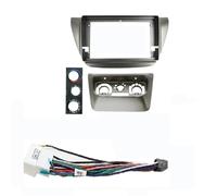 Cadre Façade Cadre Radio Convient pour Mitsubishi Lancer IX 2005-2008 Autoradio Android Stéréo Panneau Fascia De 9 Pouces Kit De Cadre De Faisceau De Câbles(Frame B Cable)
