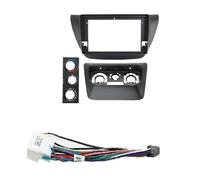 Cadre Façade Cadre Radio Convient pour Mitsubishi Lancer IX 2005-2008 Autoradio Android Stéréo Panneau Fascia De 9 Pouces Kit De Cadre De Faisceau De Câbles(Frame A Cable)