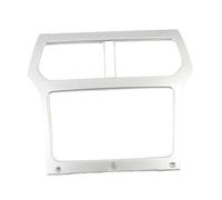 Cadre Façade D'autoradio 1 Pièce pour Ford pour Explorer 2011 2012 2013 2014 2015 Cadre Couverture Navigation pour Console Intérieure en Carbone Garniture ABS(Argent)