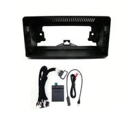 Cadre Façade D'autoradio 12.3 Pouces pour Benz pour GLA 2015-2019 Lecteur Cadre Stéréo Android 2 Din Tête Unité Panneau Garniture Tableau Bord avec Câble Fascias(5.0)