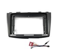 Cadre Façade D'autoradio 2 Din 9 Pouces pour Mazda 3 2010-2012 Installation D'autoradio DVD GPS Mp5 Cadre Panneau Carénage Plastique Tableau Bord Cadre Radio