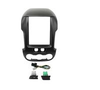 Cadre Façade D'autoradio 9.7 Pouces 2 Din pour Ford pour Ranger 2012-2015 Style Cadre Multimédia Lecteur Vidéo Navigation DVD Panneau Garniture Autoradio Fascias(Black -Cord)