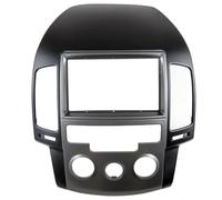 Cadre Façade d'autoradio 9 Pouces 2DIN avec Faisceau de câbles, connecteur et Adaptateur d'alimentation, Compatible avec Hyundai i30 Cadre de Tableau de Bord(MT 7INCH-178-102)