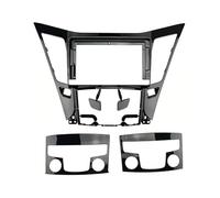 Cadre Façade D'autoradio 9 Pouces pour Hyundai pour Sonata 2011-2015 DVD Android Stéréo Cadre Panneau Fascia Tableau Bord Lecteur Audio Écran Câbles Canbus Harnais(Low-End A)