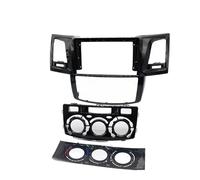 Cadre Façade D'autoradio 9 Pouces pour Toyota pour Fortuner pour Hilux pour Vigo 2007-2015 Android Tableau Bord Montage Panneau Kit Adaptateur Autoradio Lecteur DVD(Black MT Frame)