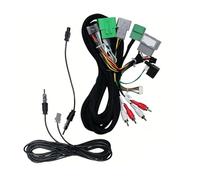 Cadre Façade D'autoradio Adaptateur De Faisceau De Câbles 16 Broches Décodeur De Boîte Canbus Câble d'alimentation Radio Android pour Volvo pour XC90(Cable Only)