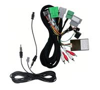 Cadre Façade D'autoradio Adaptateur De Faisceau De Câbles 16 Broches Décodeur De Boîte Canbus Câble d'alimentation Radio Android pour Volvo pour XC90(Cable Canbus)