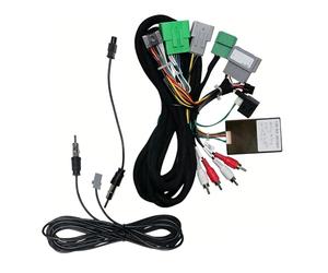 Cadre Façade D'autoradio Adaptateur De Faisceau De Câbles 16 Broches Décodeur De Boîte Canbus Câble d'alimentation Radio Android pour Volvo pour XC90(Cable Canbus)