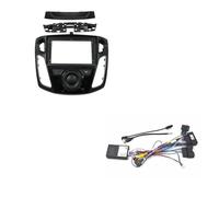 Cadre Façade D'autoradio Kit De Lecteur DVD Stéréo 9 Pouces Plaque Frontale pour Ford pour Focus 2012 - 2019 2018 2017 2016 Autoradio Fascia(B-Frame Cord canbus)
