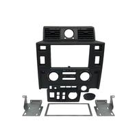 Cadre Façade D'autoradio Kit De Tableau De Bord Stéréo Double 2 Din Console Centrale Tableau De Bord pour Land pour Rover Accessoires pour Défense(Matt Black)
