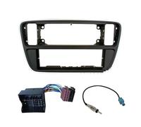 Cadre Façade D'autoradio Simple Din pour VW Up pour Skoda pour Citigo pour Seat pour MII 2012 + Kit Montage Tableau Bord Cadre Couvercle Plaque Frontale