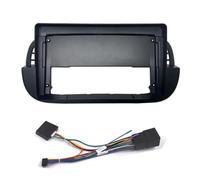 Cadre Façade Kit Cadre Panneau Tableau Bord Audio Stéréo Support Console Centrale Plaque Frontale pour Fiat 500 2007 - 2015 Autoradio Adaptateur Tableau Bord