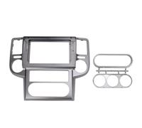 Cadre Façade Stéréo Double Din 10,1 Pouces, Gris, ABS, pour Tableau De Bord, Compatible X - Trail T30 2003-2007 - Montage Précis, Résistance Aux Rayures, Idéal Rénovation Intér (sans Cordon