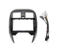 cadre façade stéréo Pour N&issan Pour March Pour Micra K13 2013-2017 Radio Lecteur Boîtier Panneau Cadre 2 Din Unité Principale Fascia Stéréo 9 Pouces(Fascia avec câble)