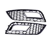 Cadre feu antibrouillard Compatible Avec Pour A4 B8.5 2013 2014 2015 2016 Paire Couvertures Garniture Grille Phare Antibrouillard Avant Voiture En Maille Nid D'abeille OEM : 8K0807681K01C(B)