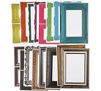 Cadre, feuille 26,2x18,5 cm, Couleurs assorties, 64flles assort.