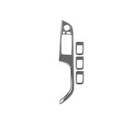 Cadre Finition Boutons Lève-vitre - Pour Série 3 E90 E92 2005-2012 | Autocollants et accessoires d'intérieur auto en véritable fibre de carbone(With Folding 37.8 cm,Right hand drive)