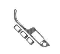 Cadre Finition Boutons Lève-vitre - Pour Série 3 E90 E92 2005-2012 | Autocollants et accessoires d'intérieur auto en véritable fibre de carbone(Without Folding 37.8,Left hand drive)