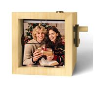 Cadre Flipbook Personnalisé à Manivelle - Album Photo Mécanique Animé - Cadeau Unique pour Femme, Homme, Couple, Maman & Famille - Décoration Bureau & Maison (Couleur 3)