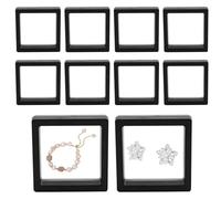 Cadre flottant 3D pour bijoux,boîte à bijoux flottante 3D,10 pièces, présentoir transparent pour , étui flottant | Support d'échantillons, boîte d'organisation d'objets de collection pour bra