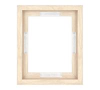 Cadre flottant en toile MCS 8x10, cadre en bois naturel pour toiles finies, cadre mural vertical et horizontal avec adh sif pour peintures sur to