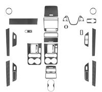 Cadre Garniture Du Panneau Contrôle Pour VW Pour Touareg 2011-2018 Fibre Carbone Changement Vitesse Sortie D'air Lève-vitre Tableau Bord Ensemble Voiture Intérieur Autocollant(B2)
