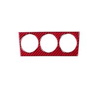 Cadre Garniture Roadster - Boutons De Commande Centrale Climatisation, Autocollant Garniture Panneau Pour Nissan 350Z 2003 2009 Moulures(Rouge)