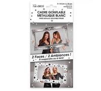 Cadre gonflable - Aluminium - Photobooth - Blanc métallique - 2 faces - Facile à transporter