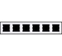 Schneider Electric Cadre horizontal Asfora pour 6 cadres Blanc
