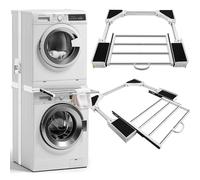 Cadre intermédiaire pour sèche-linge - Cadre de connexion universel pour machine à laver et sèche-linge (cadre de connexion en plastique - tiroir)