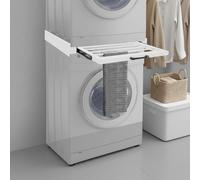 Cadre intermédiaire universel extensible pour machine à laver, avec porte-serviettes extensible pour différents modèles, maximum 6,8 kg