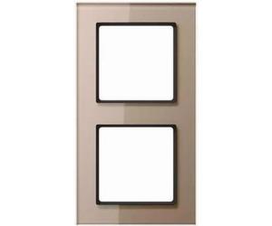 Cadre Jung AC582GLCH - 2 positions, horizontal et vertical, verre, champagne ...