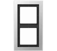 Cadre Jung ALD2982 - 2 positions, horizontal et vertical, aluminium neuf