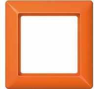 Cadre Jung AS581BFO - 1 x, horizontal et vertical, thermoplastique, orange
