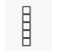 Cadre Jung CD585PT - 5 positions, horizontal et vertical, aluminium, platine ...