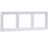 Cadre Jung LS983WW EAN 4011377119901 - 3 compartiments, interrupteur de décor...