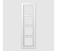 Cadre Jung LSD984WW - 4 positions, horizontal et vertical, thermoplastique, b...