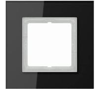 Cadre Jung LSP981GLSW - 1 pli, horizontal et vertical, verre, noir neuf