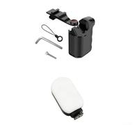 Cadre latéral et kit de prise en main pour DJI pour Osmo Action 5 Pro/4/3, support d'extension en ABS avec support de lumière de remplissage, poignée stable pour photographie de rue (noir)
