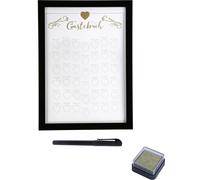 Cadre livre d'or avec tampon encreur Cadre photo mariage cadeau