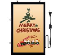 Cadre lumineux à LED Cadre photo Cadre d'affichage 610x914mm pour affiches de films - Cadre noir