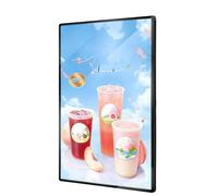 Cadre lumineux LED pour affiche - Ultra fin - Affichage mural pour publicité intérieure - Idéal pour les restaurants et les magasins - Format A4 (22,4 x 30,4 cm)