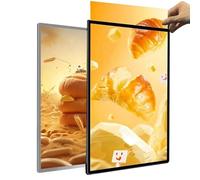 Cadre Lumineux Led Ultrafin, Cadre D'affiche Led, Cadre D'affichage Publicitaire Led, Tableau de Menu pour Restaurant, Cadre D'affiche Led Lumineux, pour Restaurants, Bars, Magasins, Café A2(435*601)