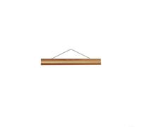 Cadre magnétique en teck de 21 à 51 cm - Barre en bois avec fermeture magnétique pour accrocher des affiches, des impressions, des cartes ou des photos pour la maison et le bureau (51 cm)