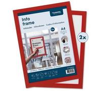 Cadre magnétique INFO FRAME, A4, rouge