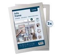 Cadre magnétique INFO FRAME, A5, argent