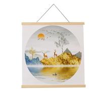 Cadre magnétique pour accrocher une affiche, pour , large affiche en bois à suspendre pour impressions, photos, suspension murale en bois