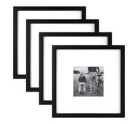 Cadre MCS East Village noir 10 x 10 po avec passe-partout 5 x 5 po, lot de 4